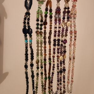 Elegant Multicolor Beaded Lanyards